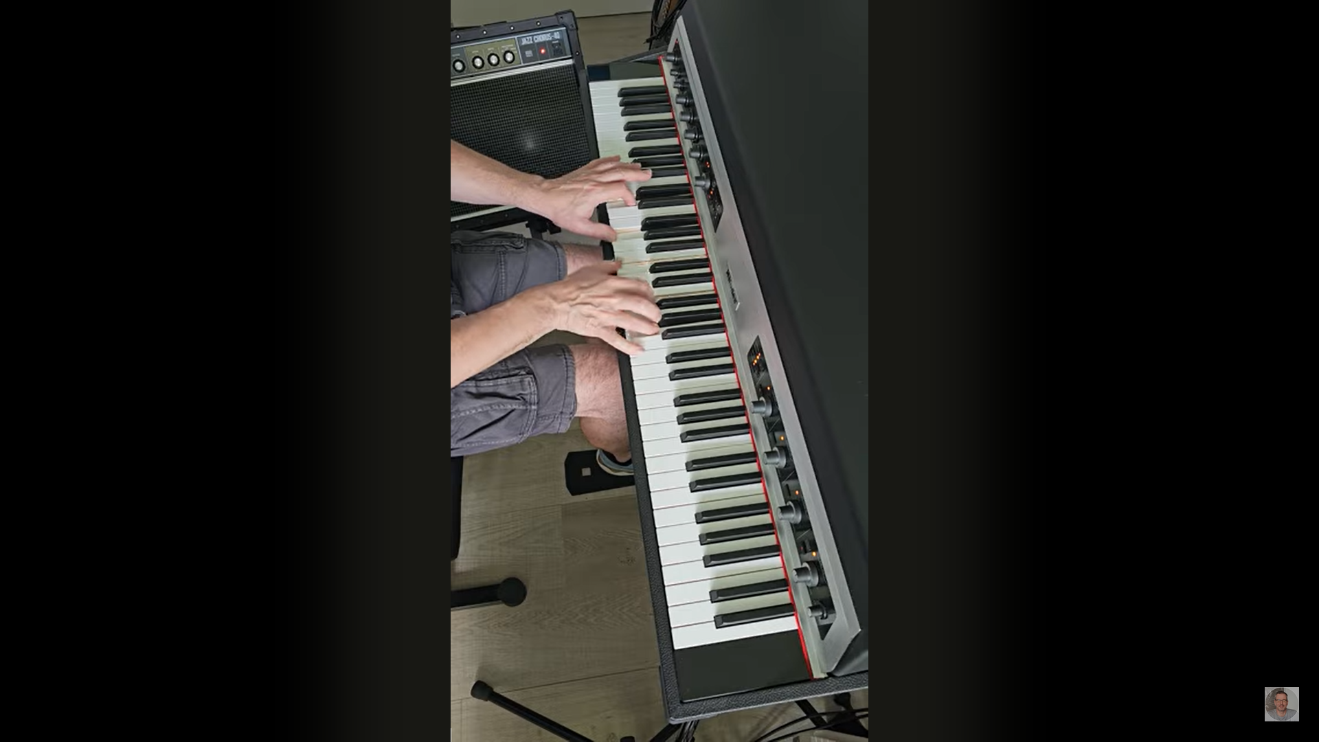 Rhodes MK-8 and Roland Jazz-Chorus
