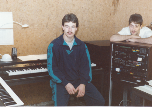 ca. 1990, Ray in Jay´s Studio...