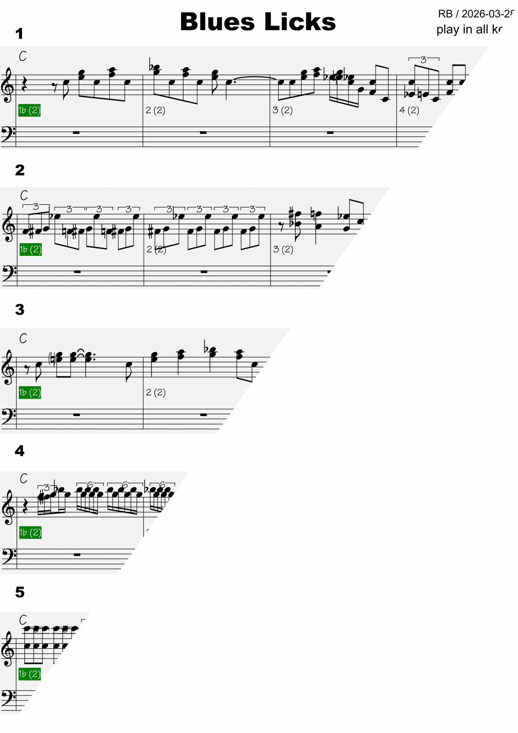Blues Licks #1